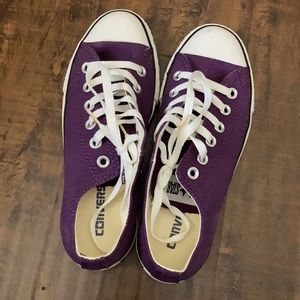 Purple Converse shoes